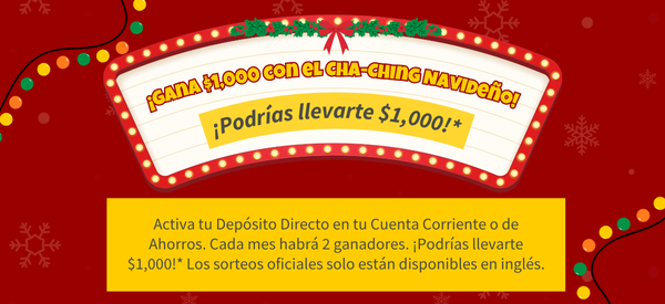 Holiday $1,000 Cha-Ching